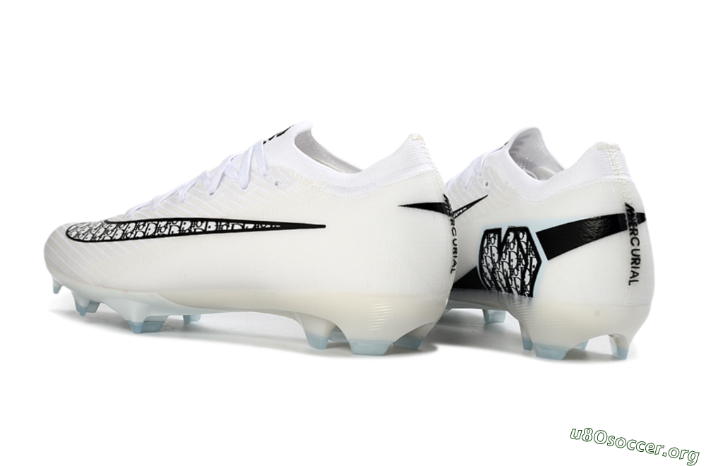 Nike Air Zoom Mercurial Vapor 16 Elite FG Football Boots - White/Classic Black/Crystal Blue 4