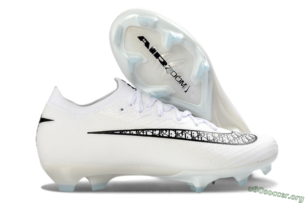 Nike Air Zoom Mercurial Vapor 16 Elite FG Football Boots - White/Classic Black/Crystal Blue 2