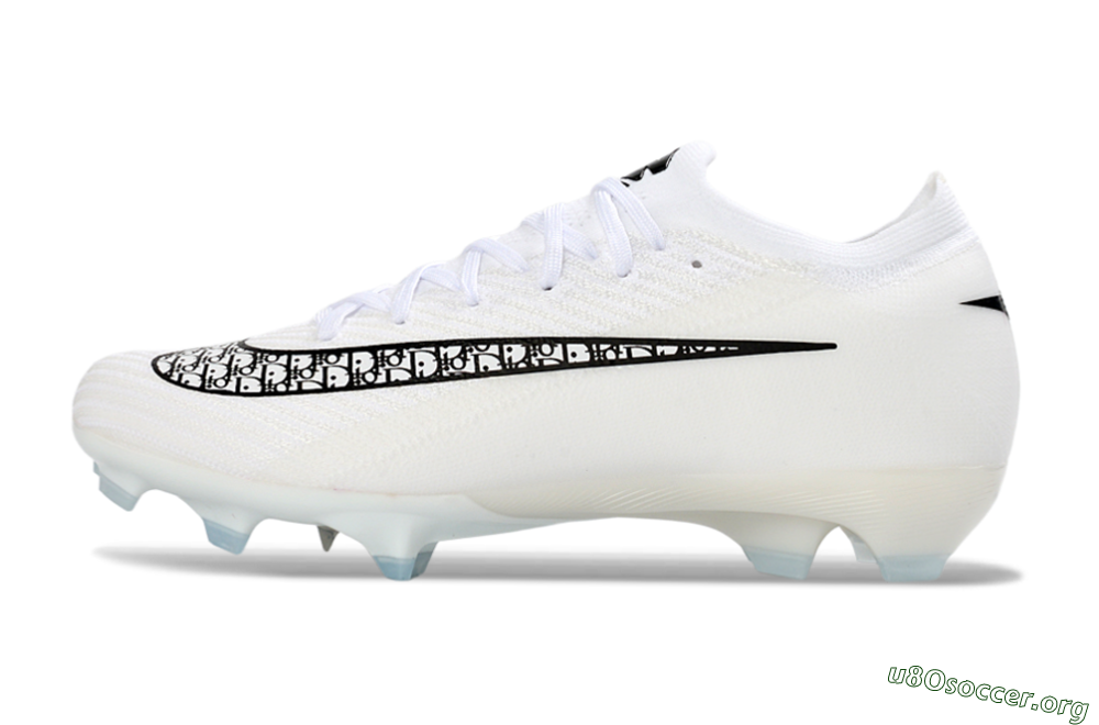 Nike Air Zoom Mercurial Vapor 16 Elite FG Football Boots - White/Classic Black/Crystal Blue 3