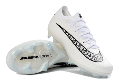 Nike Air Zoom Mercurial Vapor 16 Elite FG Football Boots - White/Classic Black/Crystal Blue