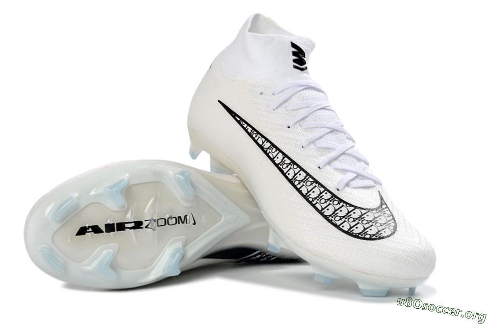 Nike Air Zoom Mercurial Superfly 10 Elite FG Football Boots - White/Black/Blue 1