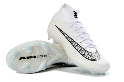 Nike Air Zoom Mercurial Superfly 10 Elite FG Football Boots - White/Black/Blue