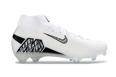 Nike Air Zoom Mercurial Superfly 10 Elite FG Football Boots - White/Black/Blue