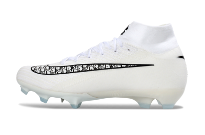 Nike Air Zoom Mercurial Superfly 10 Elite FG Football Boots - White/Black/Blue