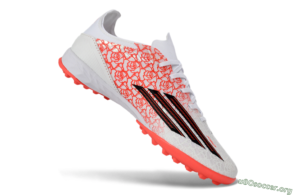 Adidas F50 Pro TF Football Shoes - White/Flamingo Pink/Neon Black 5
