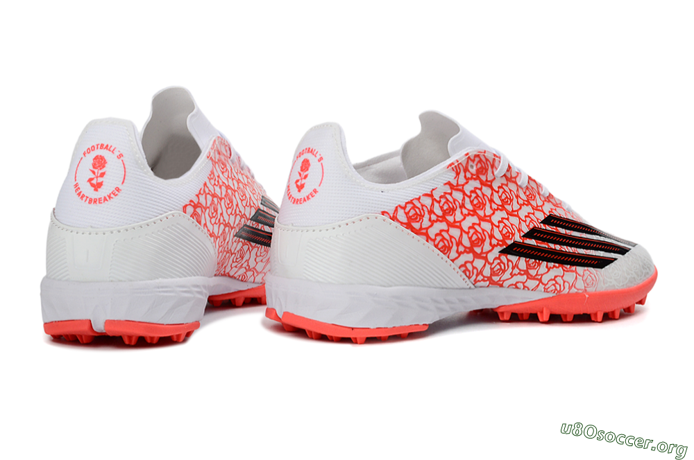 Adidas F50 Pro TF Football Shoes - White/Flamingo Pink/Neon Black 7