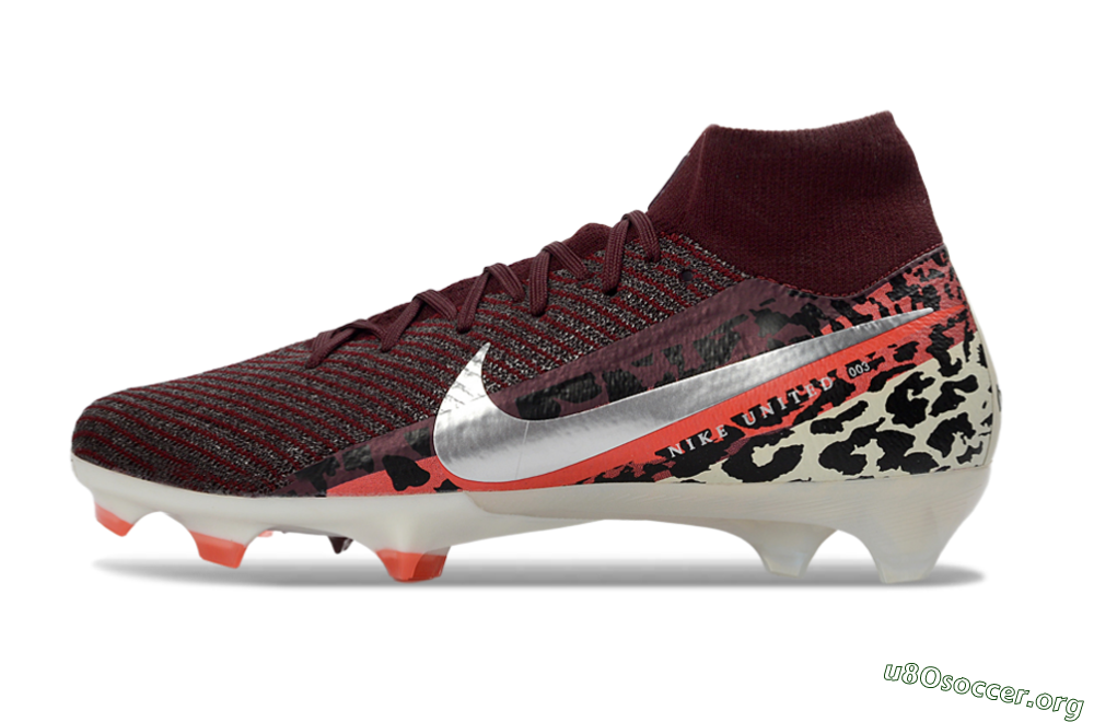 Nike Air Zoom Mercurial Superfly 10 Elite FG Football Boots - Burgundy/Neon Pink/Black 3