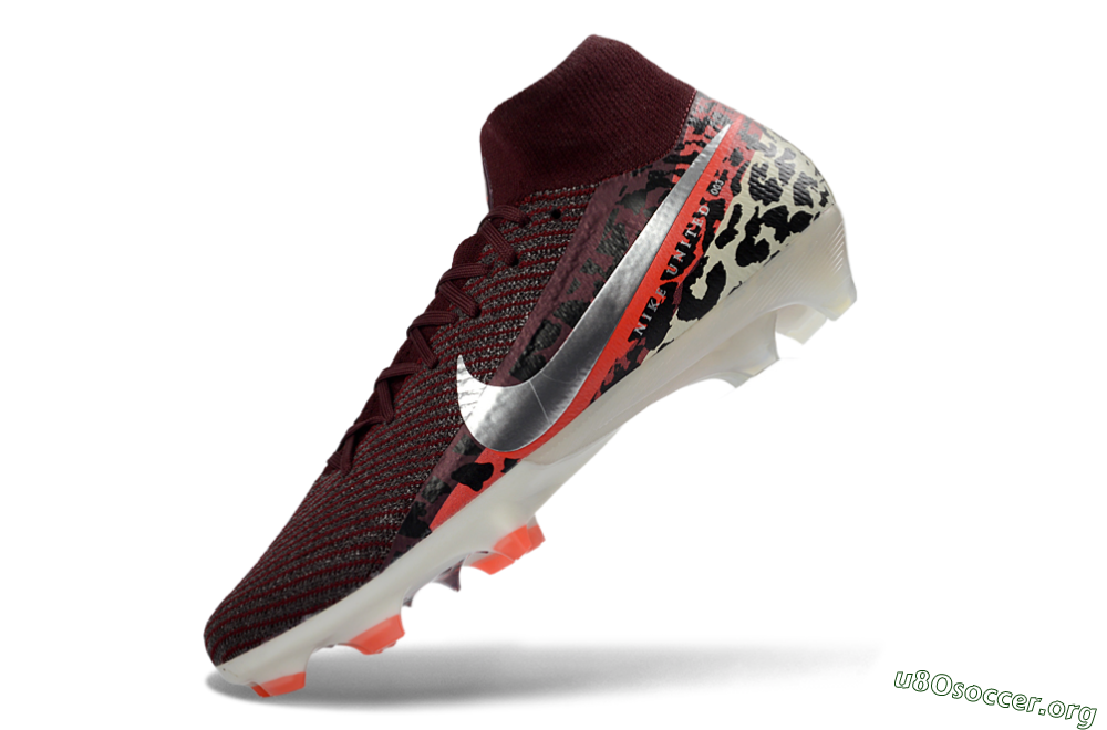 Nike Air Zoom Mercurial Superfly 10 Elite FG Football Boots - Burgundy/Neon Pink/Black 5