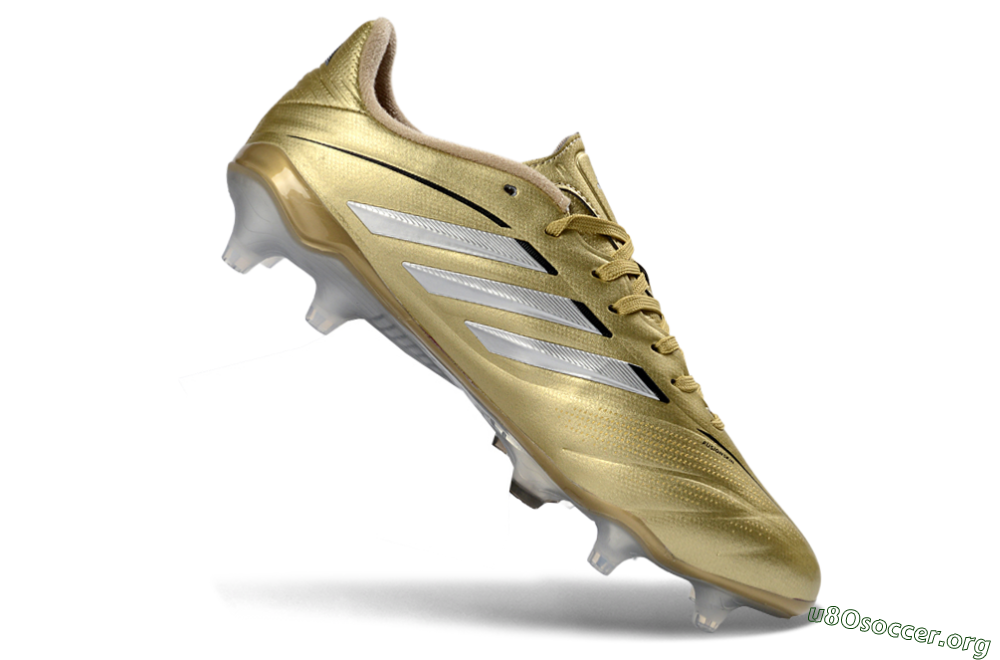 Adidas Copa Pure 3 Elite FG Football Boots - Gold/Metallic Silver/White 4