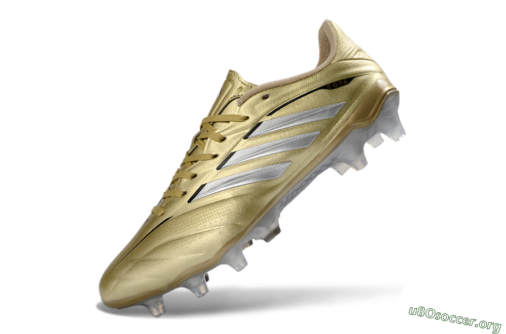 Adidas Copa Pure 3 Elite FG Football Boots - Gold/Metallic Silver/White 5