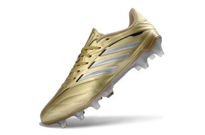 Adidas Copa Pure 3 Elite FG Football Boots - Gold/Metallic Silver/White