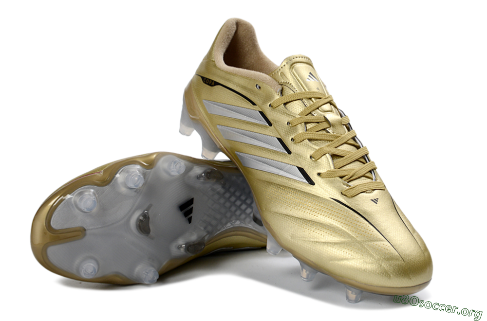 Adidas Copa Pure 3 Elite FG Football Boots - Gold/Metallic Silver/White 0