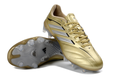 Adidas Copa Pure 3 Elite FG Football Boots - Gold/Metallic Silver/White