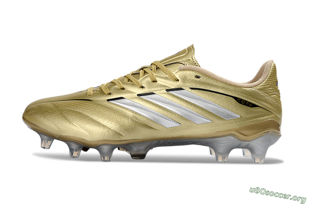 Adidas Copa Pure 3 Elite FG Football Boots - Gold/Metallic Silver/White 3