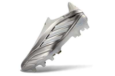 Adidas Copa Pure 3 Elite FG Football Boots - Silver/Metallic Gray/White