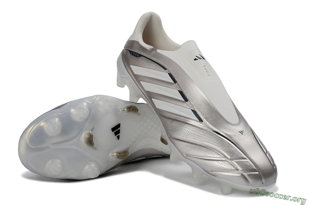 Adidas Copa Pure 3 Elite FG Football Boots - Silver/Metallic Gray/White 0