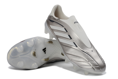 Adidas Copa Pure 3 Elite FG Football Boots - Silver/Metallic Gray/White