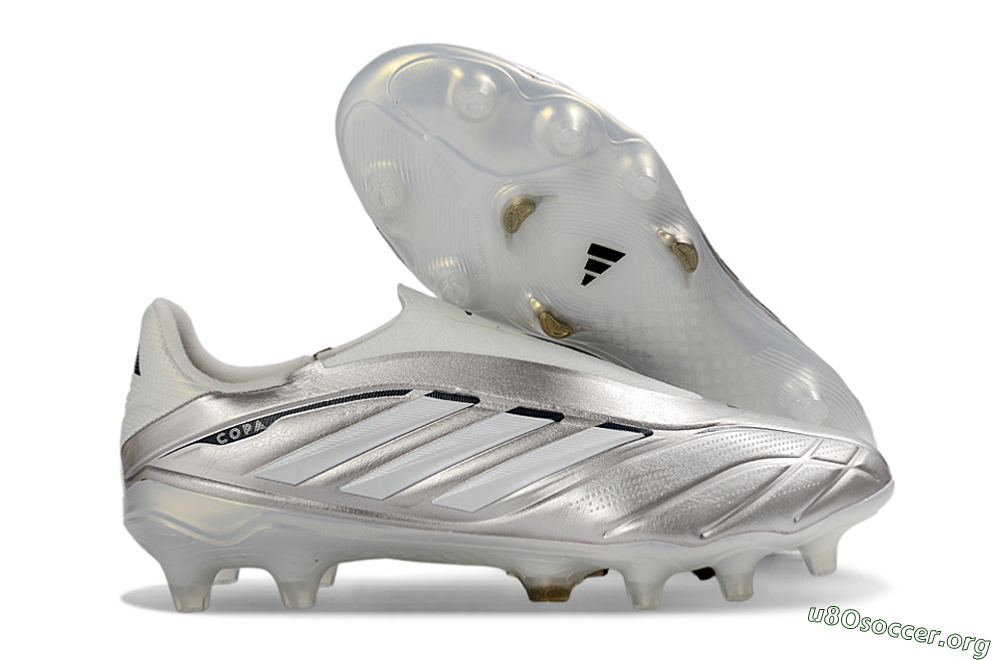 Adidas Copa Pure 3 Elite FG Football Boots - Silver/Metallic Gray/White 2
