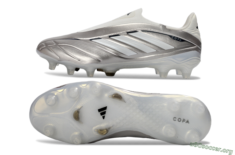 Adidas Copa Pure 3 Elite FG Football Boots - Silver/Metallic Gray/White 1