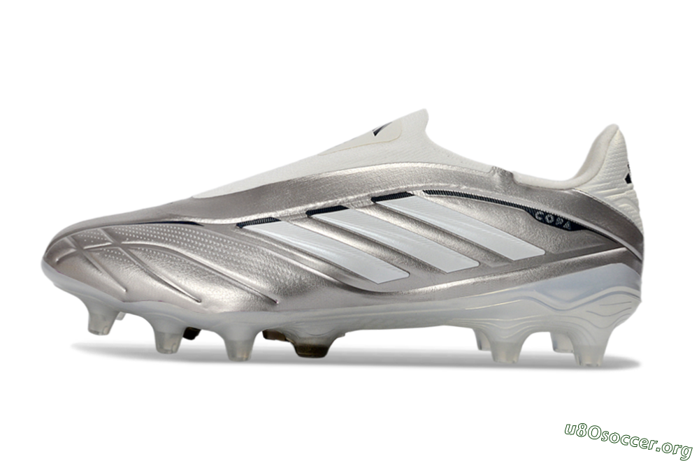 Adidas Copa Pure 3 Elite FG Football Boots - Silver/Metallic Gray/White 3
