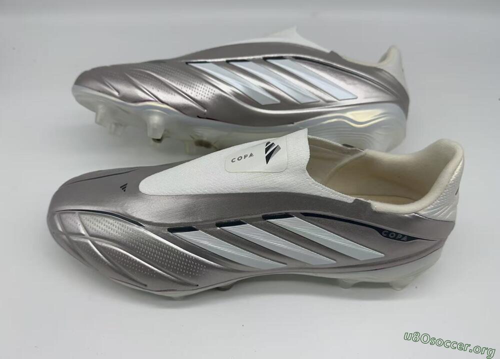 Adidas Copa Pure 3 Elite FG Football Boots - Silver/Metallic Gray/White