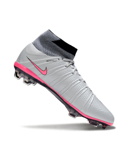 Nike Zoom Mercurial Superfly 4 Elite FG Football Boots - Gray/Neon Pink/Black