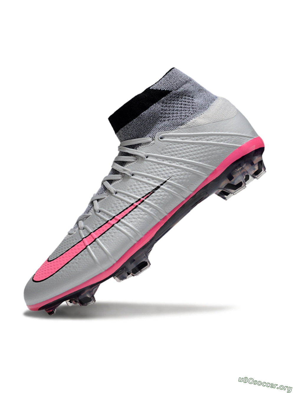 Nike Zoom Mercurial Superfly 4 Elite FG Football Boots - Gray/Neon Pink/Black 5
