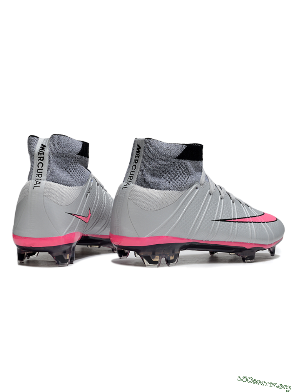 Nike Zoom Mercurial Superfly 4 Elite FG Football Boots - Gray/Neon Pink/Black 6