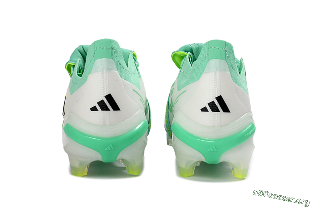 Adidas Predator 26 Elite Fold-Over Tongue FG Football Boots - Aqua/Mint Green/Fluorescent Yellow 5