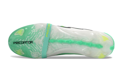 Adidas Predator 26 Elite Fold-Over Tongue FG Football Boots - Aqua/Mint Green/Fluorescent Yellow