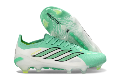 Adidas Predator 26 Elite FG Football Boots - Aqua/Lime Green/Black