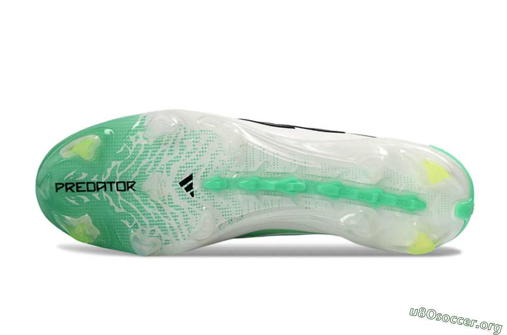 Adidas Predator 26 Elite FG Football Boots - Aqua/Lime Green/Black 6