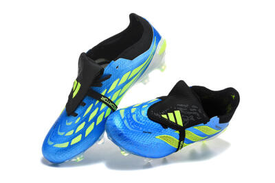 Adidas Predator 26 Elite Fold-Over Tongue FG Football Boots - Blue/Electric Blue/Lime Green