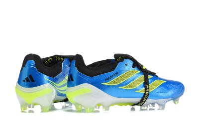 Adidas Predator 26 Elite Fold-Over Tongue FG Football Boots - Blue/Electric Blue/Lime Green
