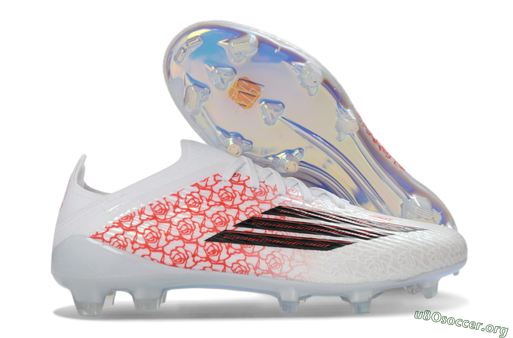 Adidas F50 Elite FG Football Boots - White/Rose Pink/Black 2