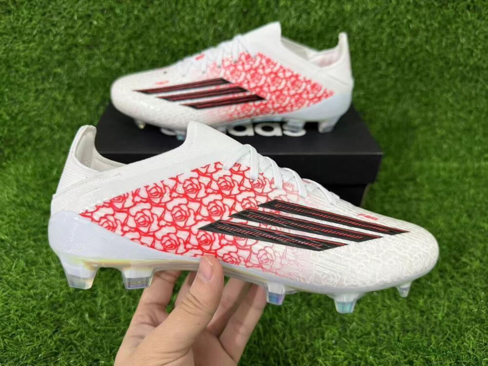 Adidas F50 Elite FG Football Boots - White/Rose Pink/Black