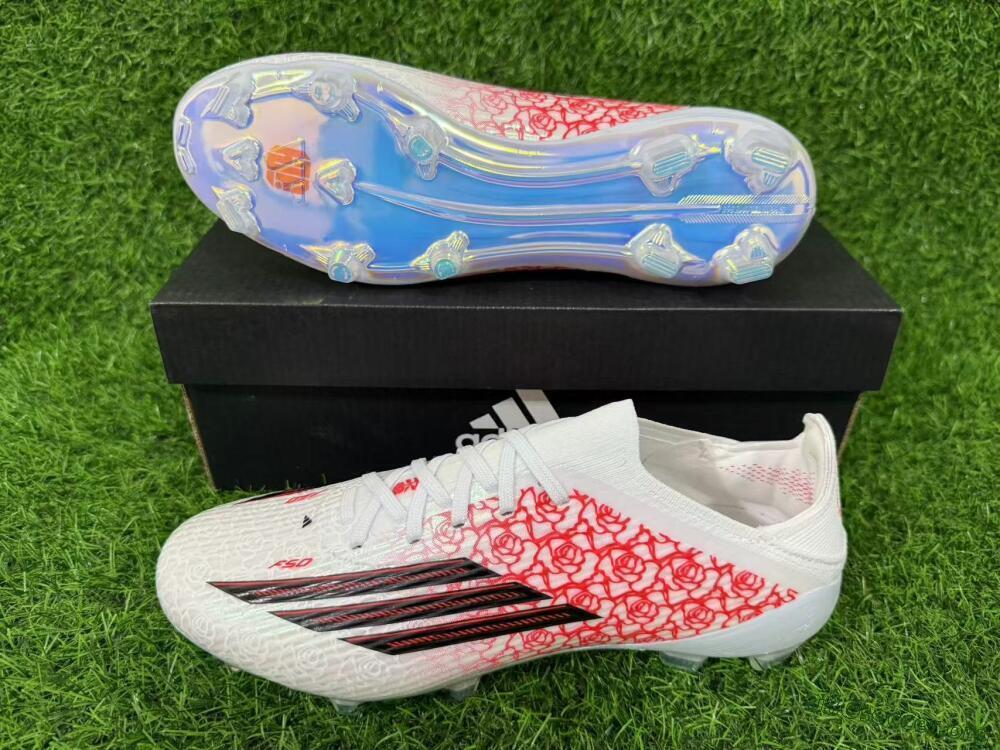 Adidas F50 Elite FG Football Boots - White/Rose Pink/Black