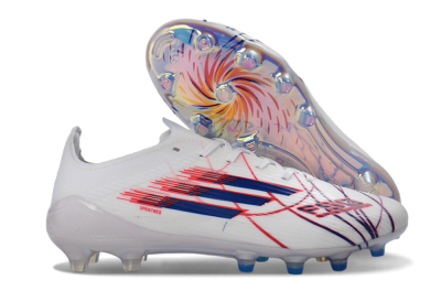 Adidas F50 Elite FG Football Boots - White/Crimson/Blue