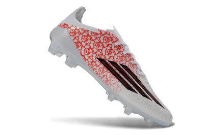 Adidas F50 Elite FG Football Boots - White/Crimson Rose/Black