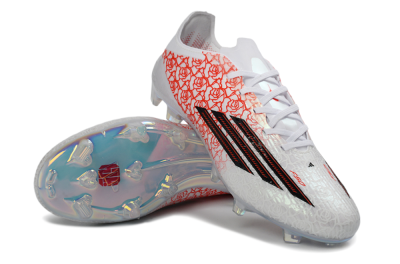 Adidas F50 Elite FG Football Boots - White/Crimson Rose/Black