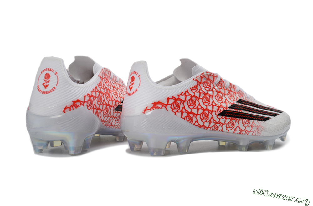 Adidas F50 Elite FG Football Boots - White/Crimson Rose/Black 7