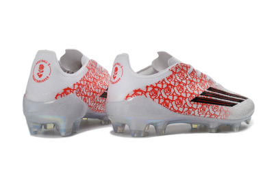 Adidas F50 Elite FG Football Boots - White/Crimson Rose/Black