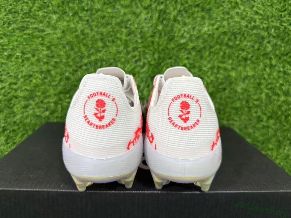 Adidas F50 Elite FG Football Boots - White/Crimson Rose/Black