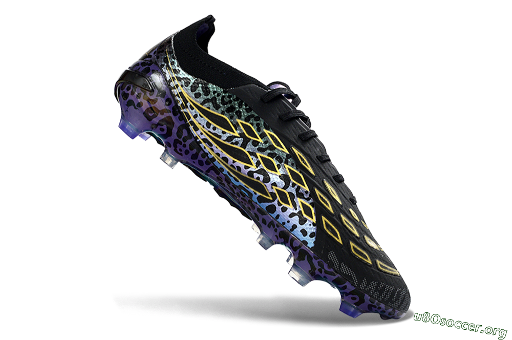 Adidas Predator 26 Elite FG Football Boots - Black/Electric Blue/Purple Fusion 4