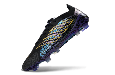 Adidas Predator 26 Elite FG Football Boots - Black/Electric Blue/Purple Fusion