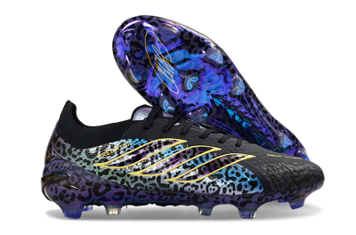 Adidas Predator 26 Elite FG Football Boots - Black/Electric Blue/Purple Fusion