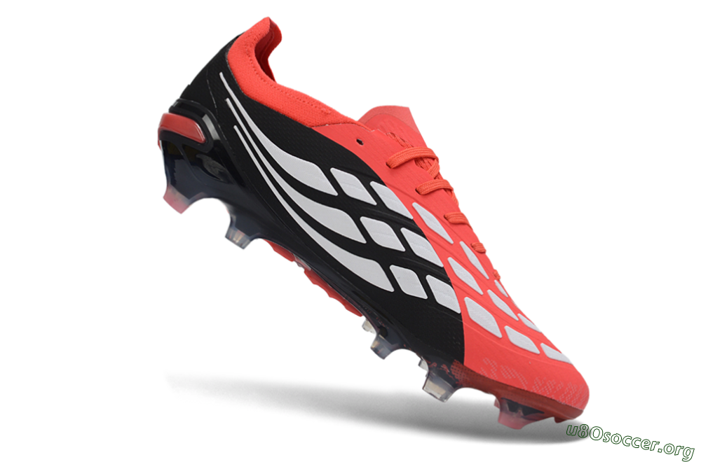 Adidas Predator 26 Elite FG Football Boots - Red/Black/White 4