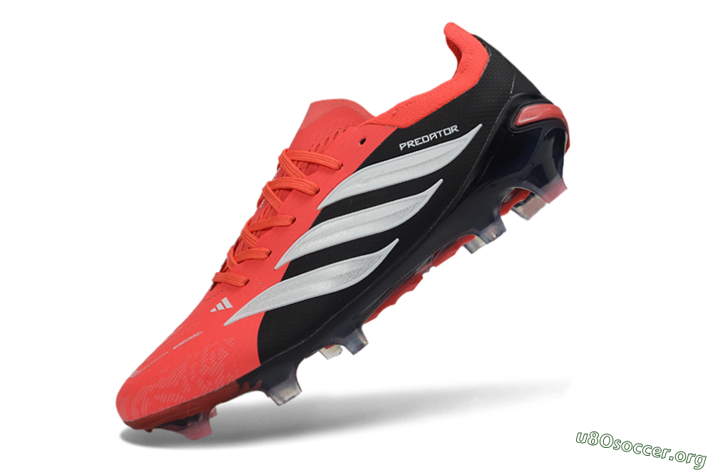 Adidas Predator 26 Elite FG Football Boots - Red/Black/White 5
