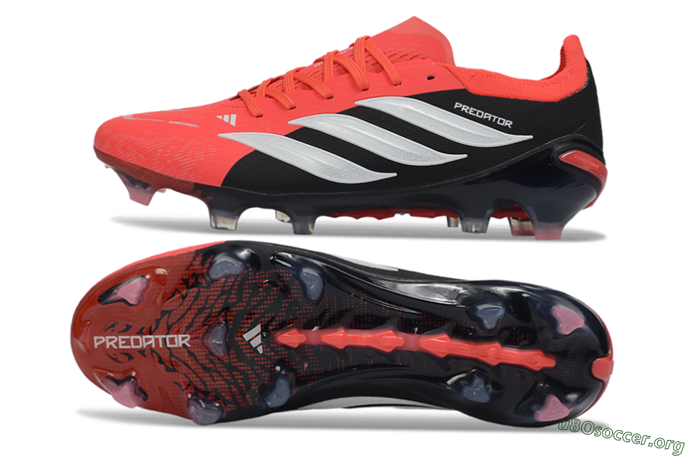 Adidas Predator 26 Elite FG Football Boots - Red/Black/White 1