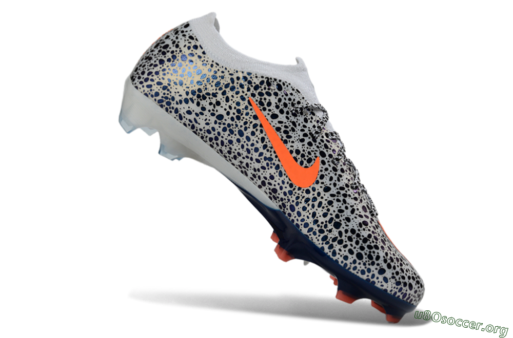 Nike Air Zoom Mercurial Vapor 16 Elite FG Football Boots - White/Electric Orange/Sapphire Blue 4